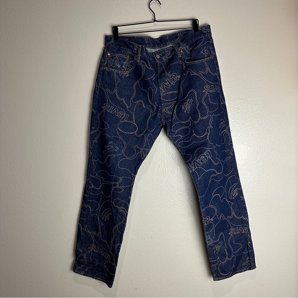 BAPE x Levi's Camo 501 93 Model Size 38